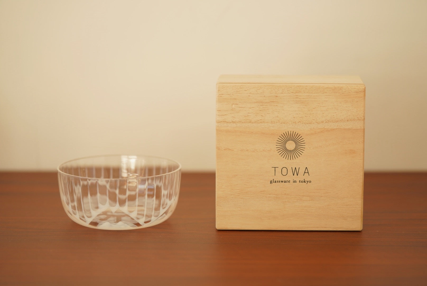 Hirota Glass Taisho Romantic cup and bowl