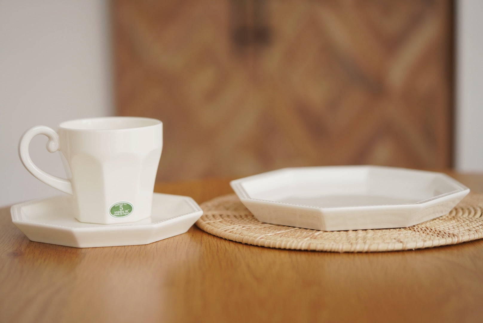 Studio m' Octagonal plate and mug