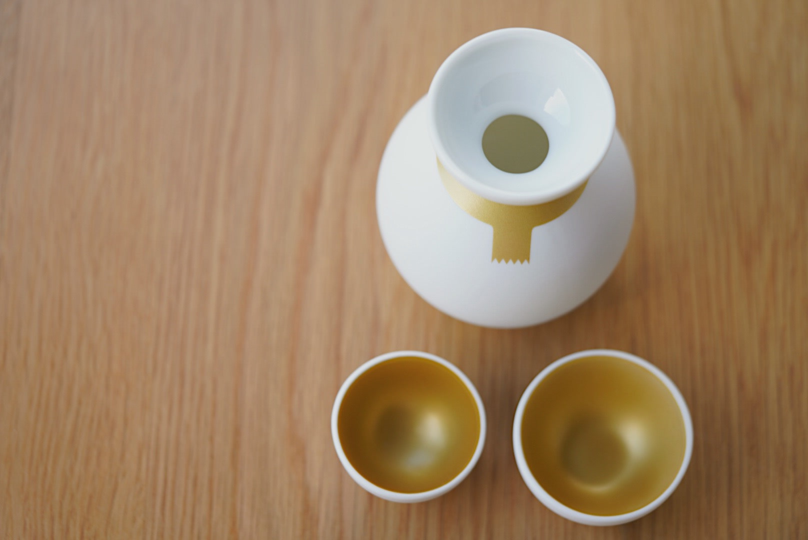 ceramic japan snowman sake set