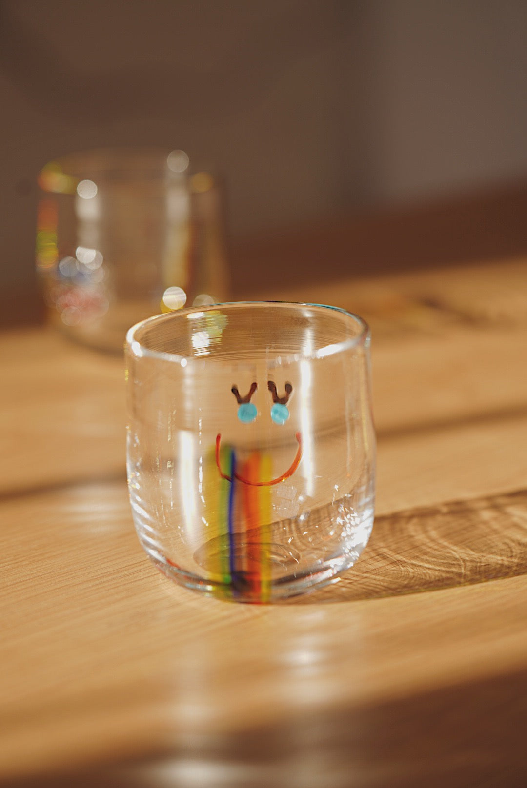 Japanese writer rainbow smiling face cup