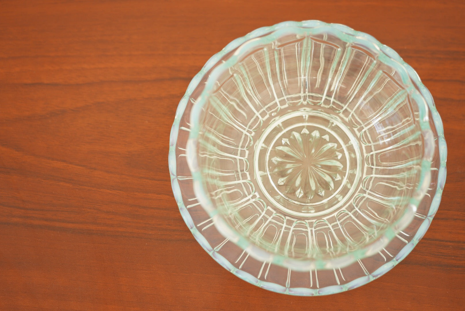 Hirota glass Snow flower dessert bowl and seasoning plate