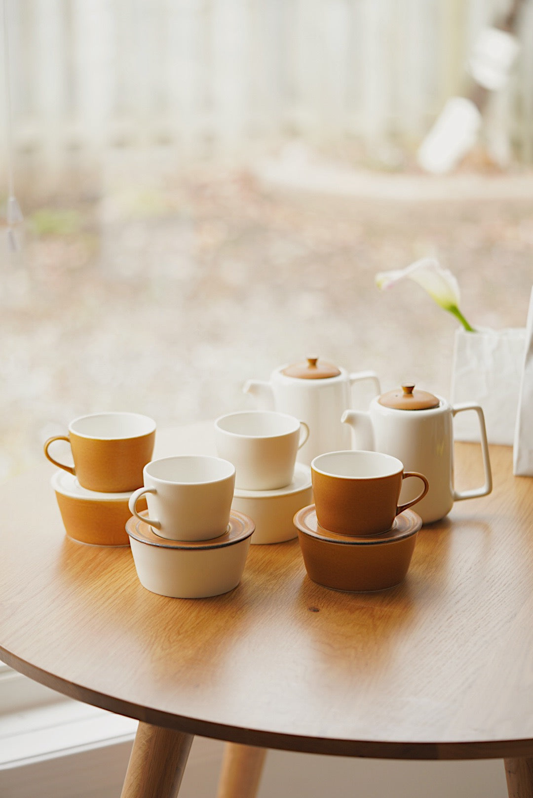 Pot | dessert bowl | coffee cups | Saucer Made in Japan