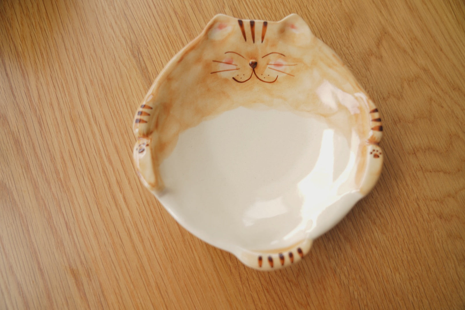 Hasami hand paint Cat plate and bowl