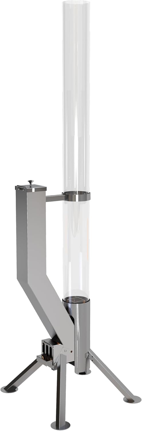 GARDENFLARE Smokeless Fire Pit - Outdoor Wood Pellet Fire Tube Stainless Steel firepit for Ambience Fire on Your Backyard, Patio, Porch & Garden (Matte Black, Classic)