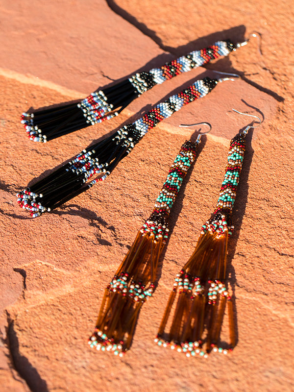 Beaded Waterfall earrings