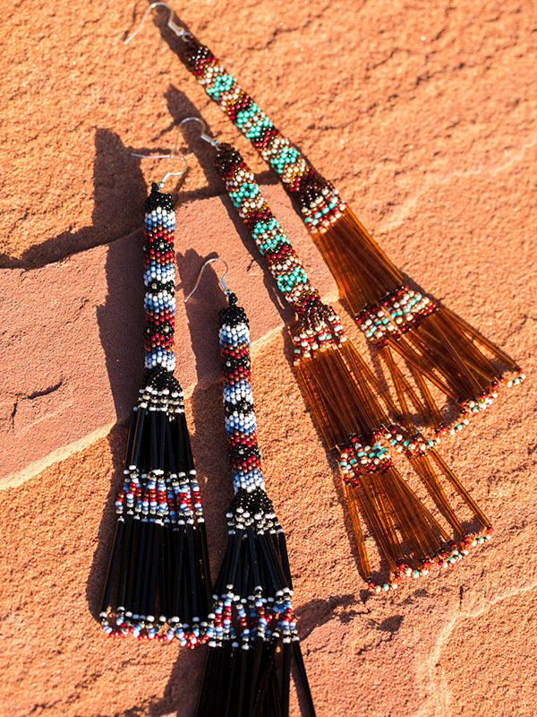 Beaded Waterfall earrings