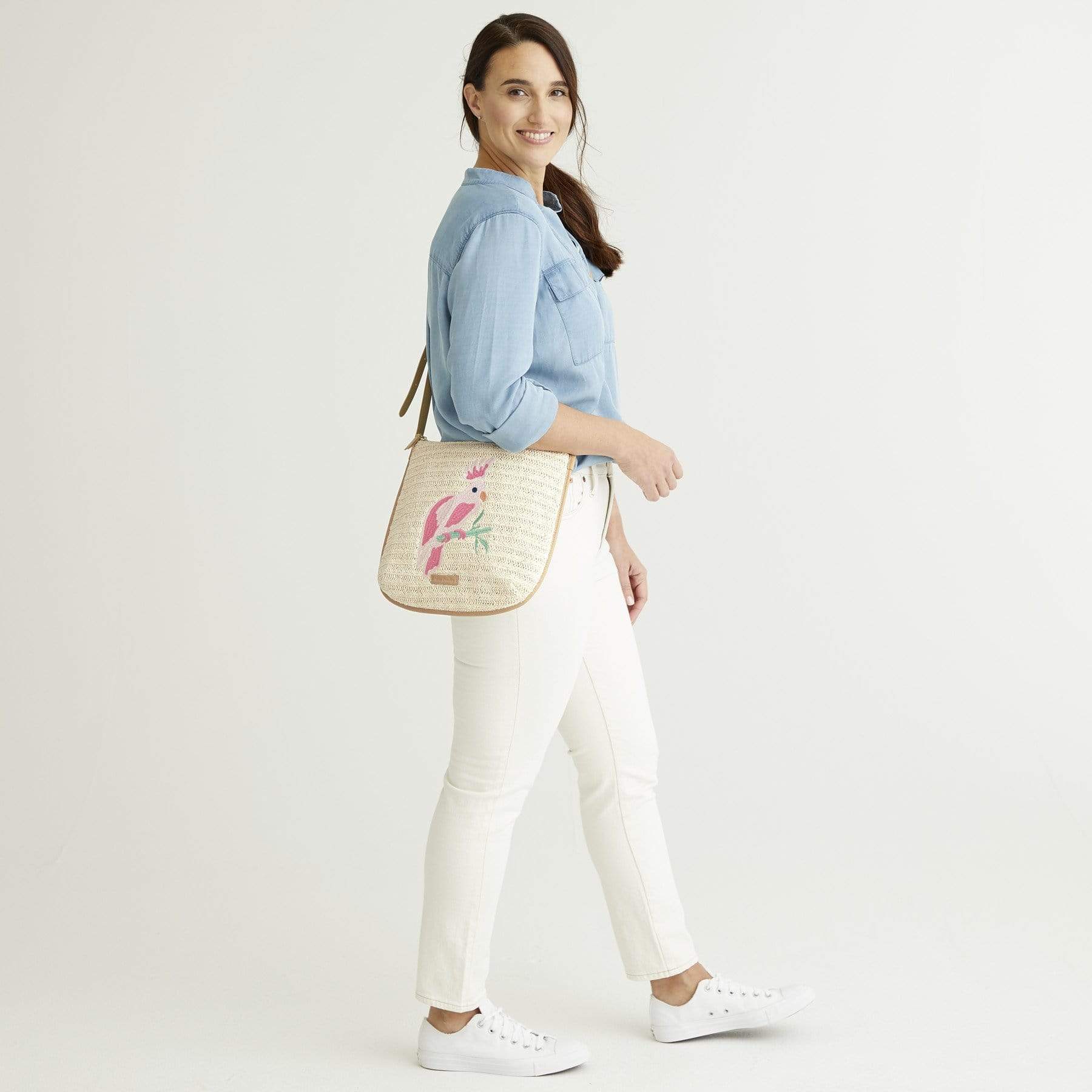 Straw Crossbody Bag