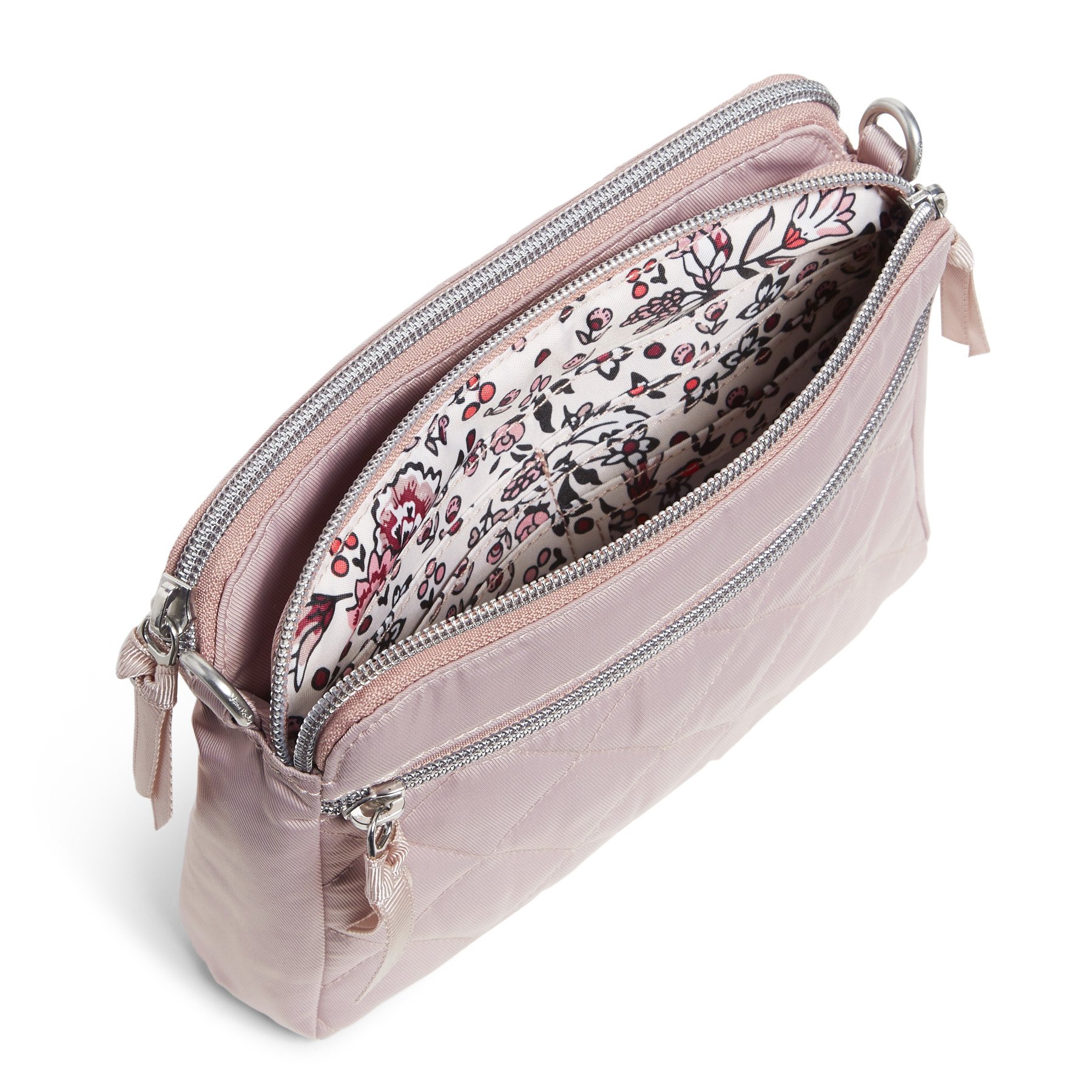 RFID Medium Triple Compartment Crossbody Bag