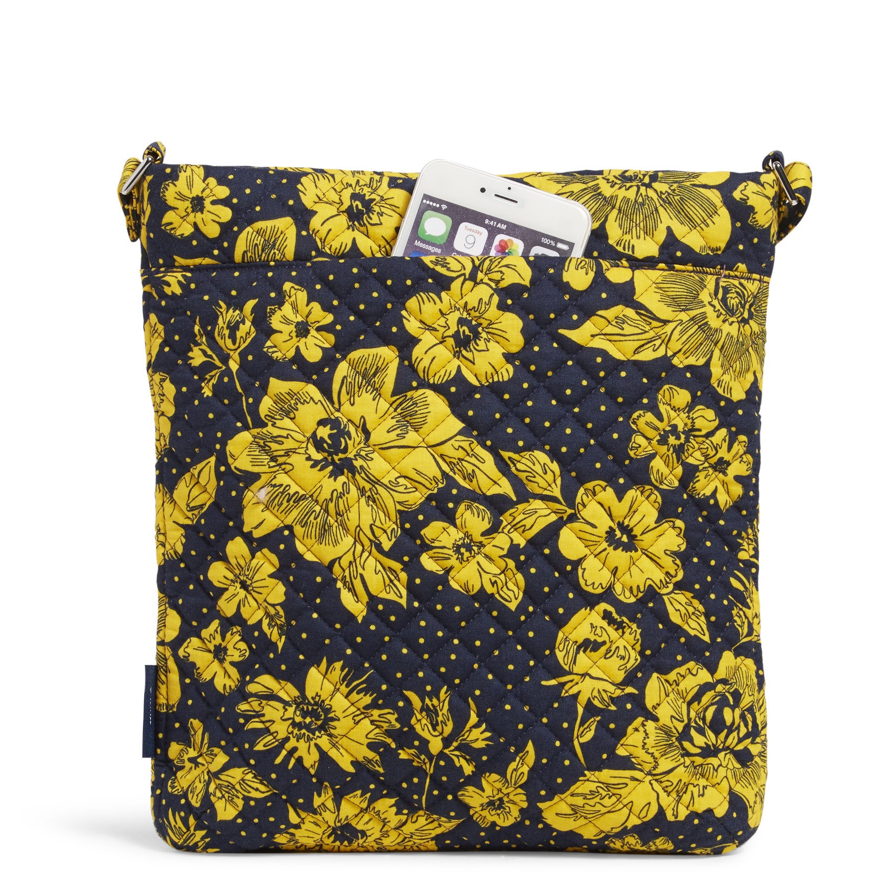 Collegiate Triple Zip Hipster Crossbody Bag