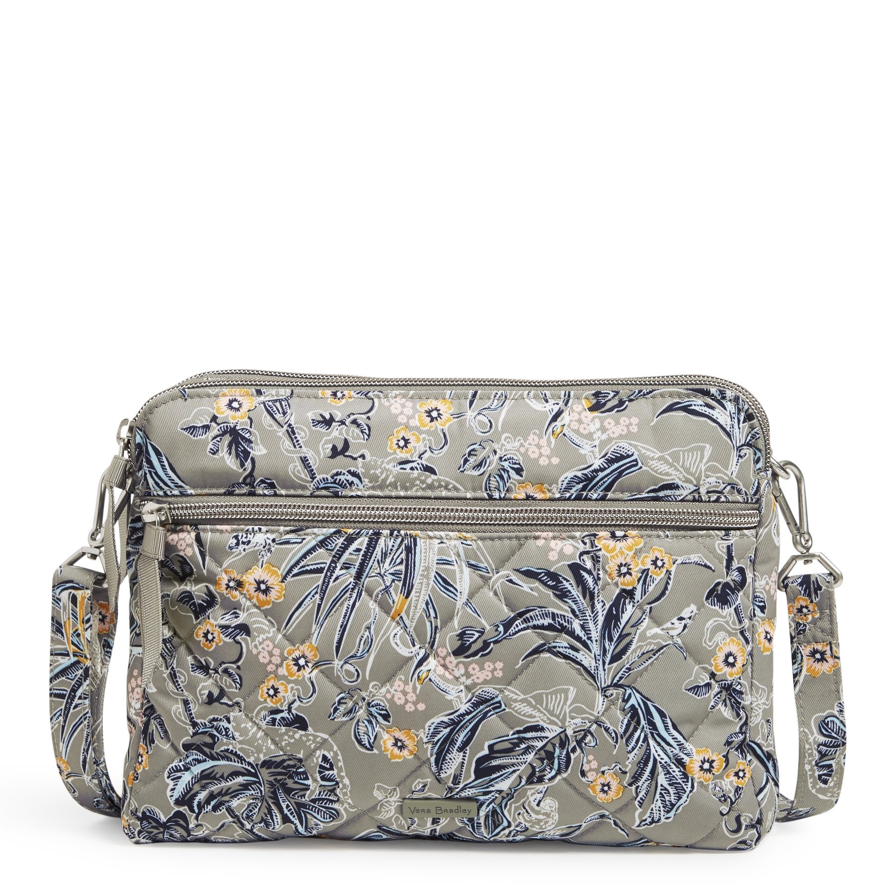 Triple Compartment Crossbody Bag