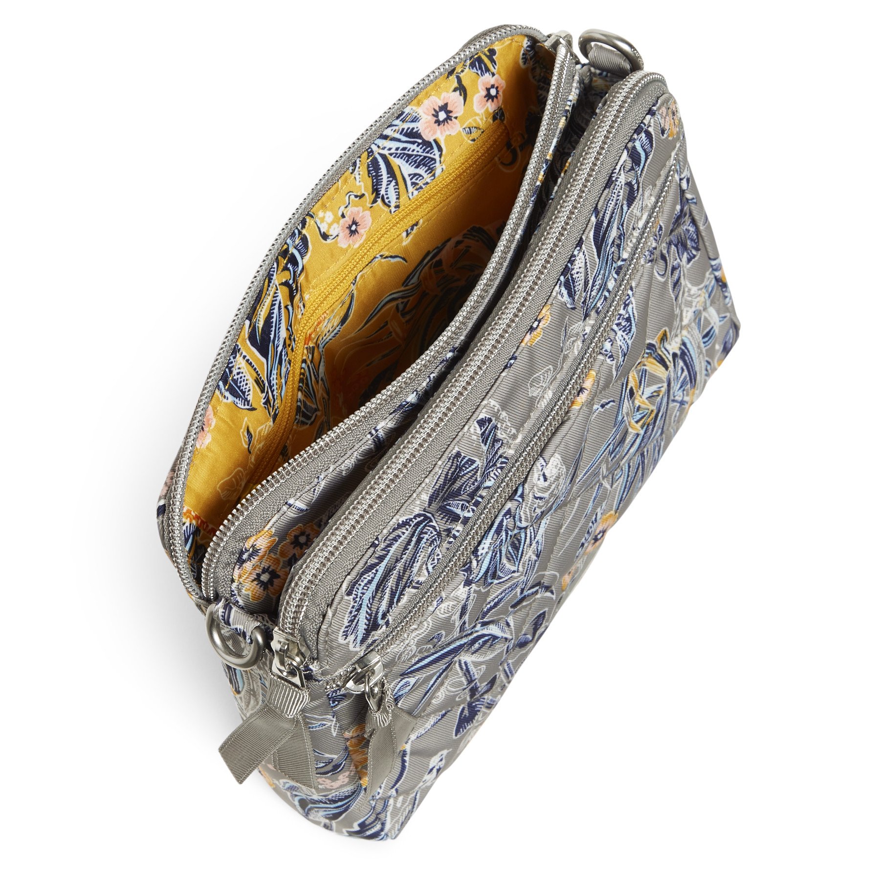 RFID Medium Triple Compartment Crossbody Bag