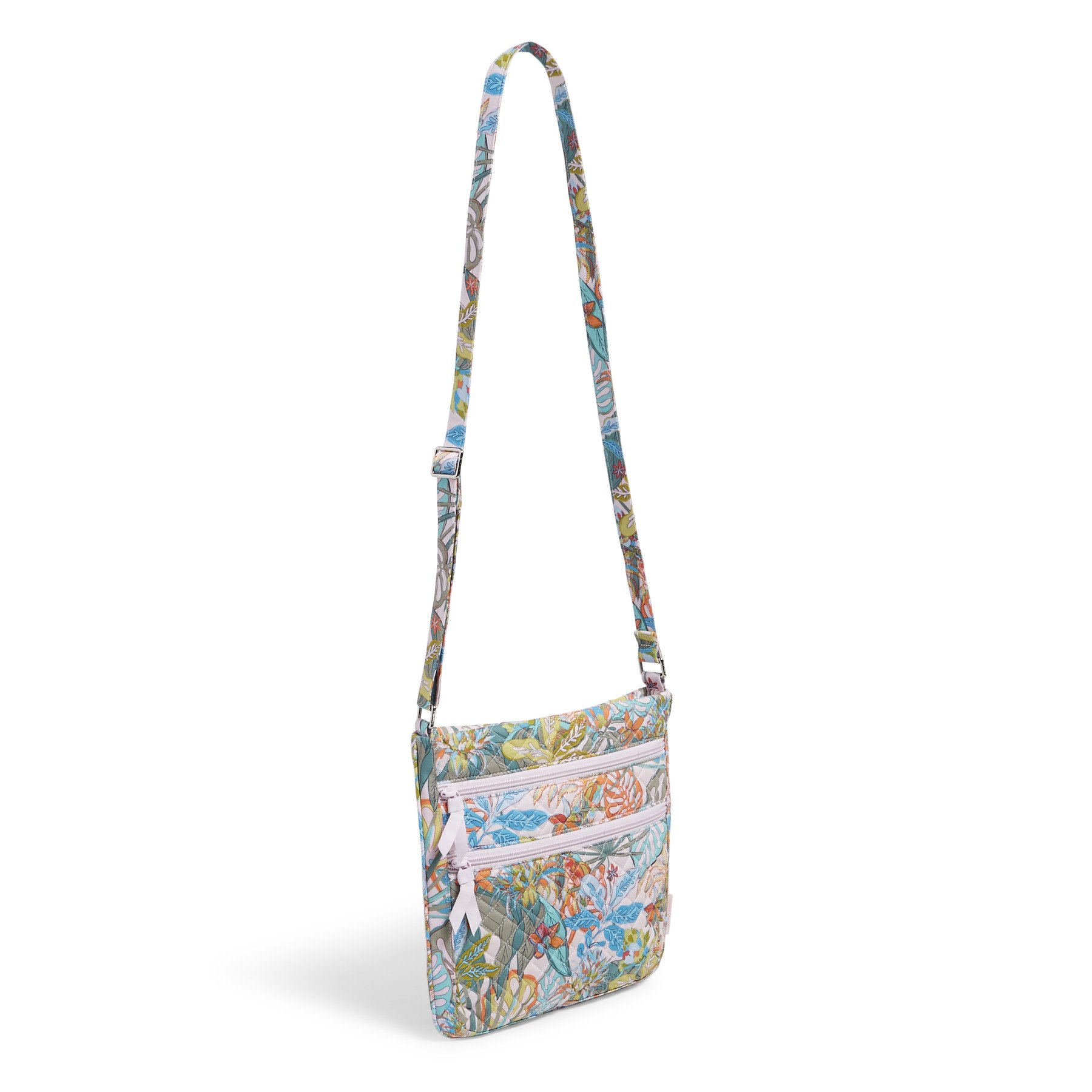 Triple Zip Hipster Crossbody Bag