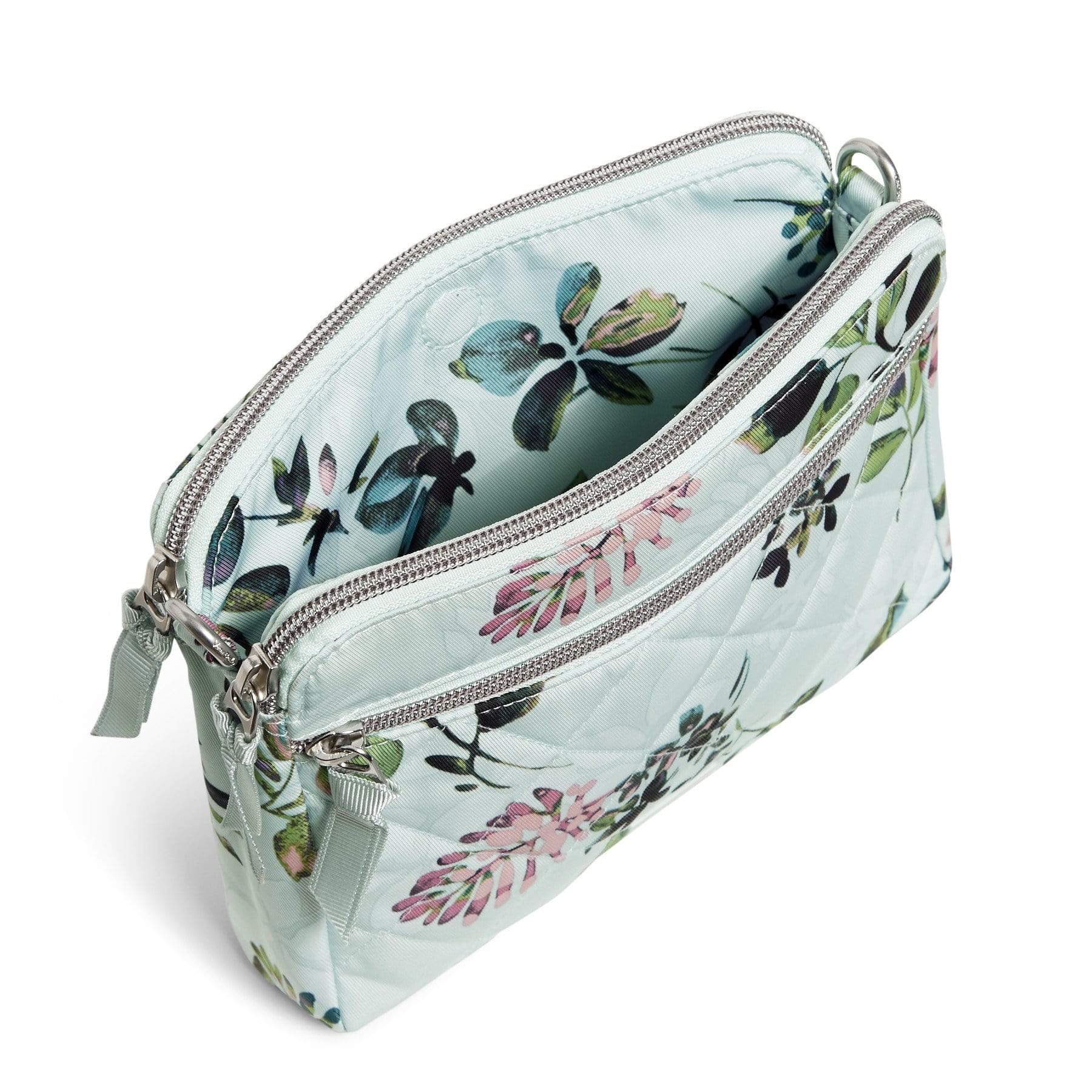 RFID Medium Triple Compartment Crossbody Bag