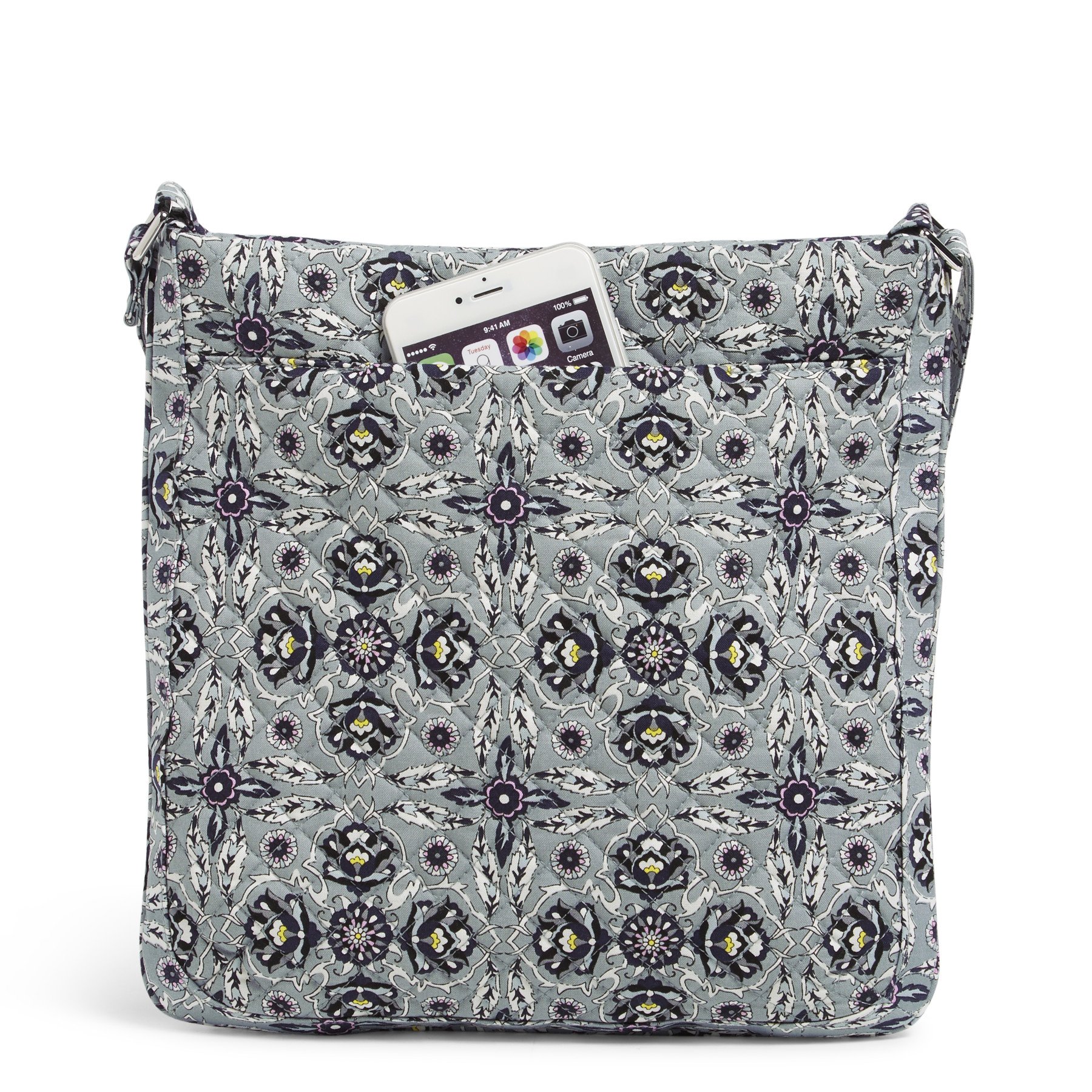 Triple Zip Hipster Crossbody Bag