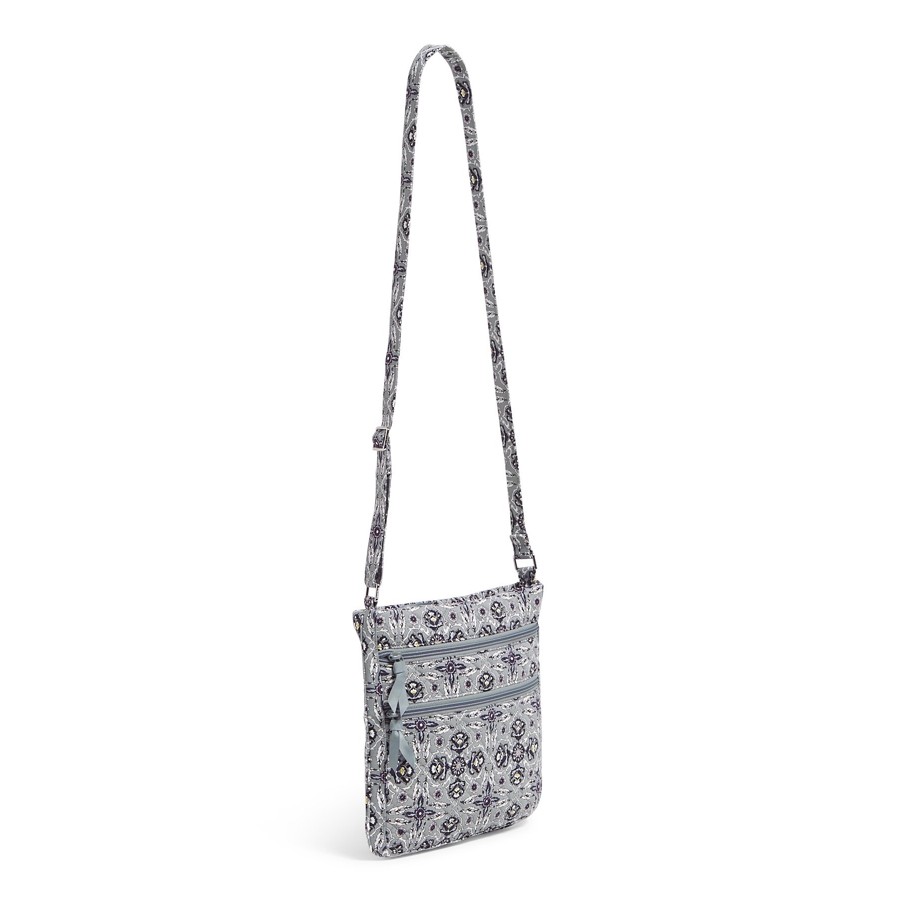 Triple Zip Hipster Crossbody Bag