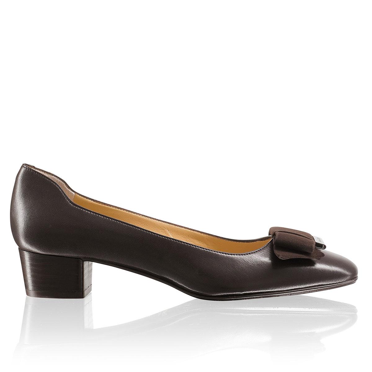 Russell & Bromley BOWLINE Mid Heel Bow Court