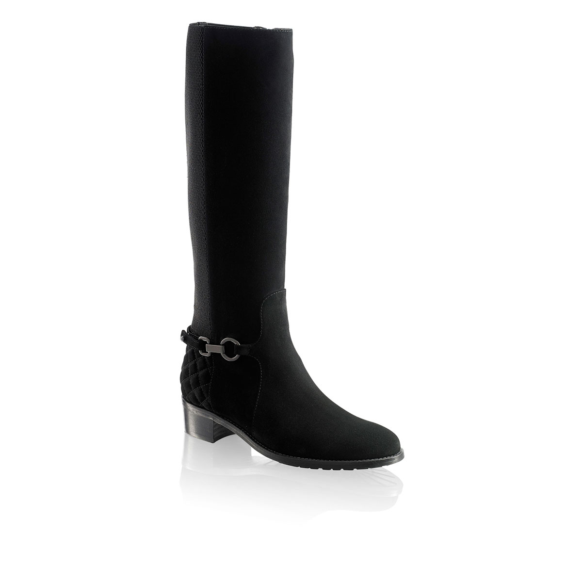 Russell & Bromley ORACLE DRY Quilt Heel Riding Boot