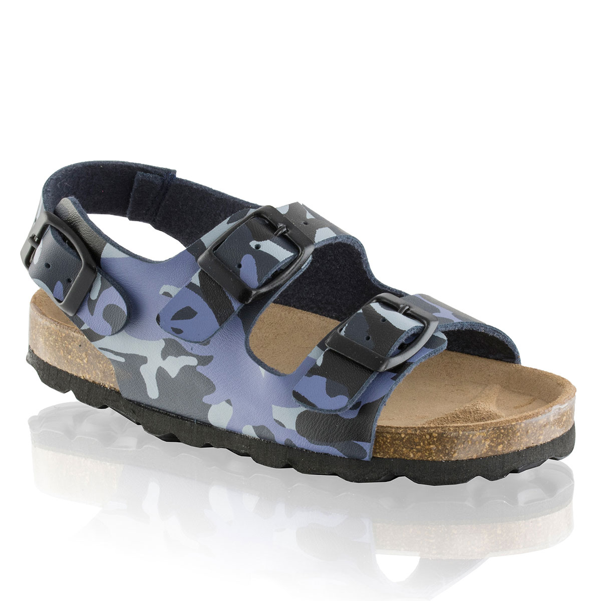 Russell & Bromley SUMBA CAMO Triple Buckle Sandal