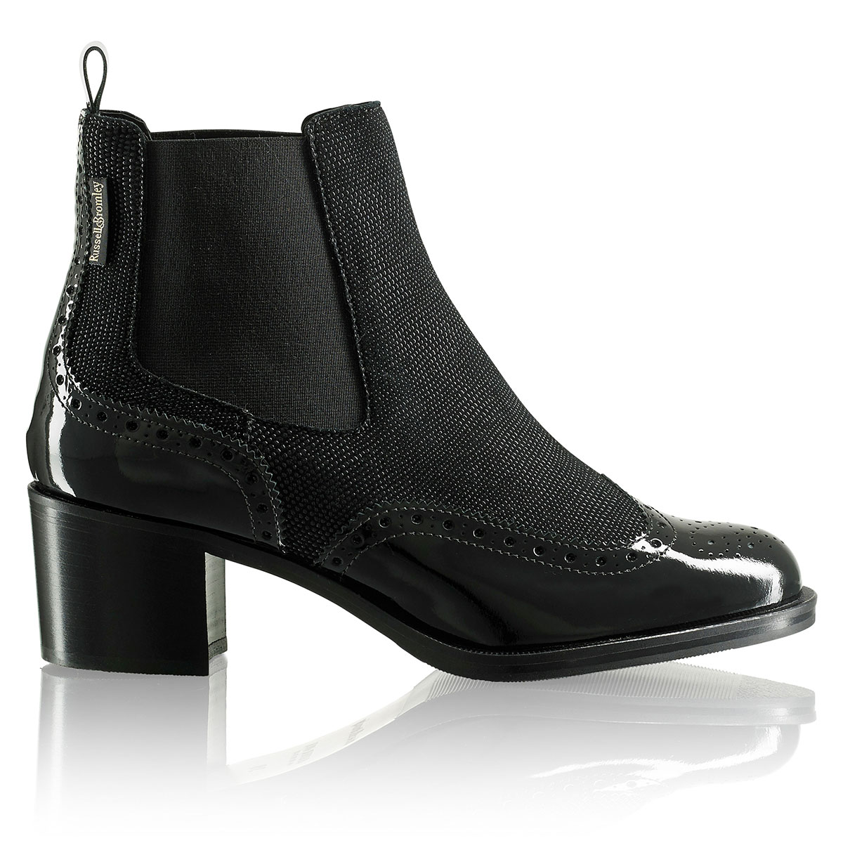 Russell & Bromley CAVENDISH Block Heel Chelsea Boot
