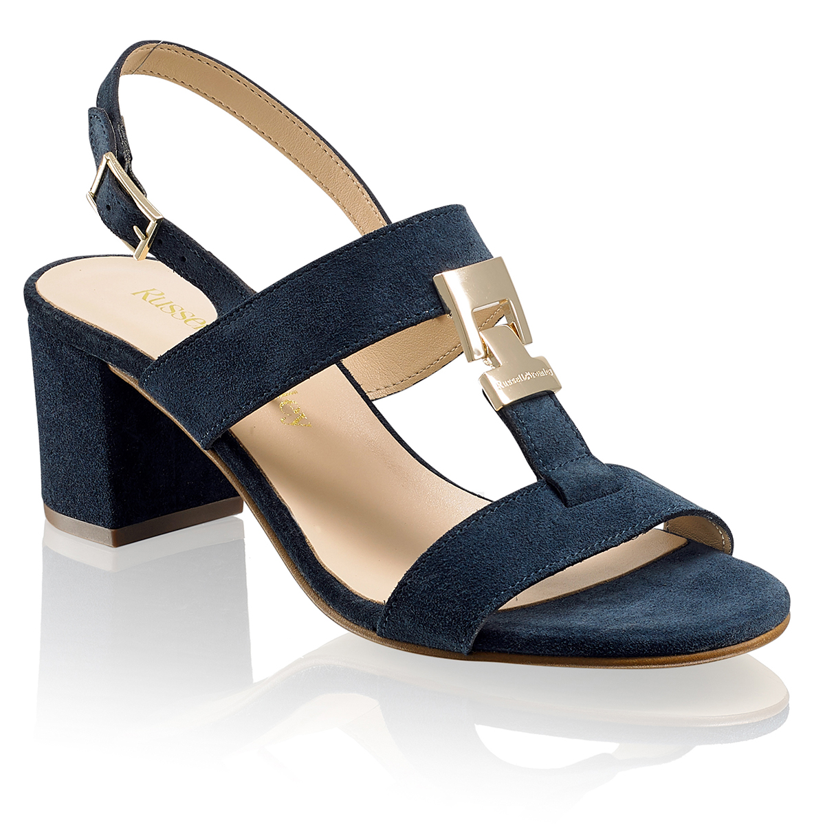 Russell & Bromley TROVE Block Heel Trim Sandal