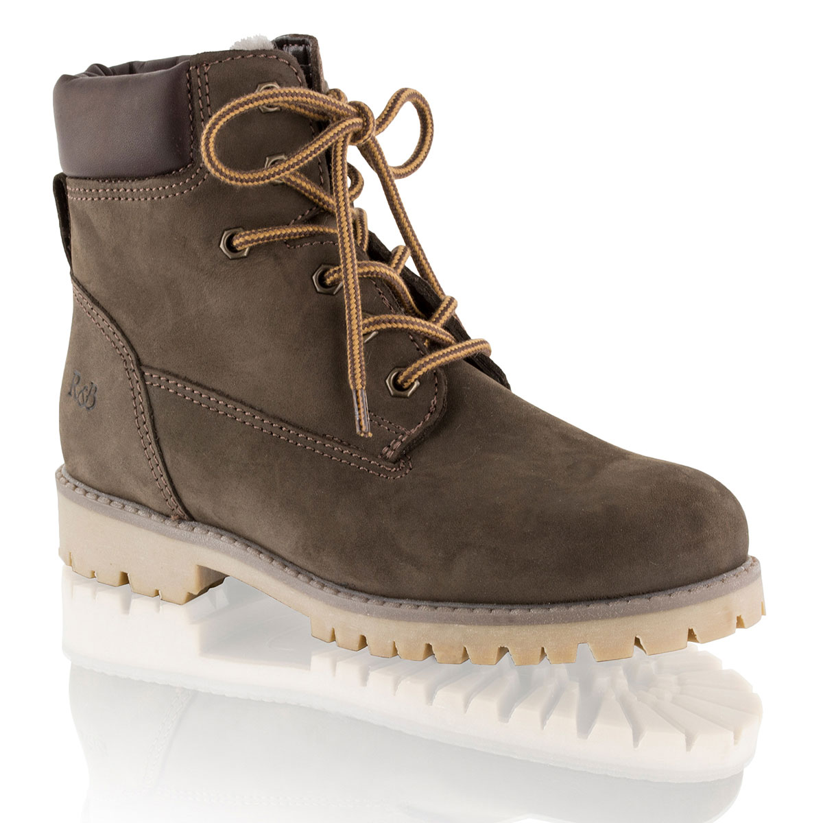 Russell & Bromley HUNTSMAN Sheepskin Lace Up Boot
