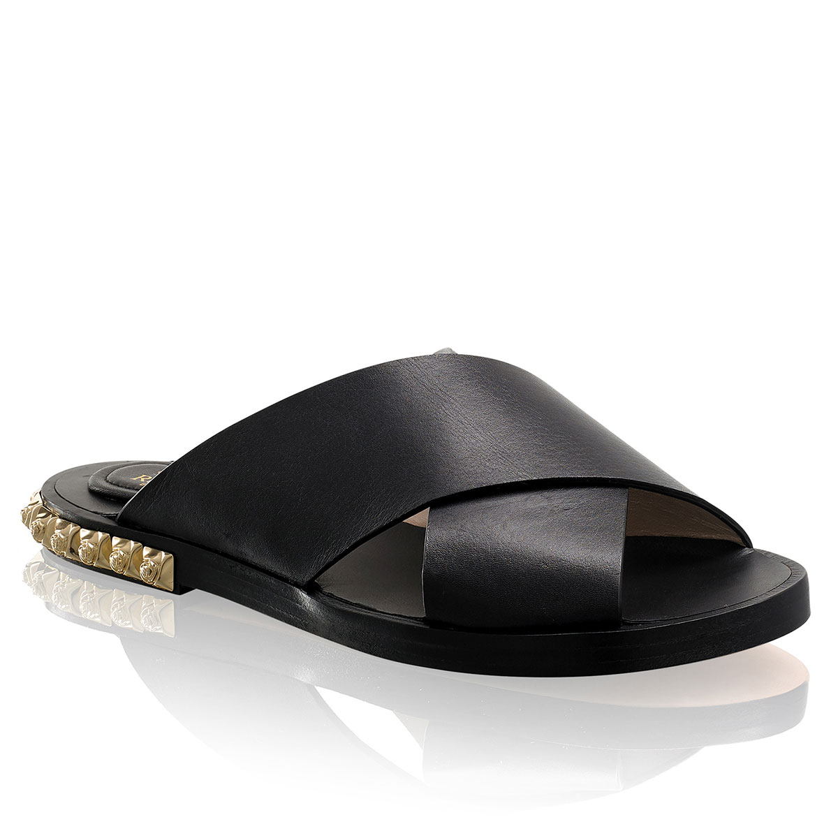 Russell & Bromley ROCKROSE Stud Heel Slide