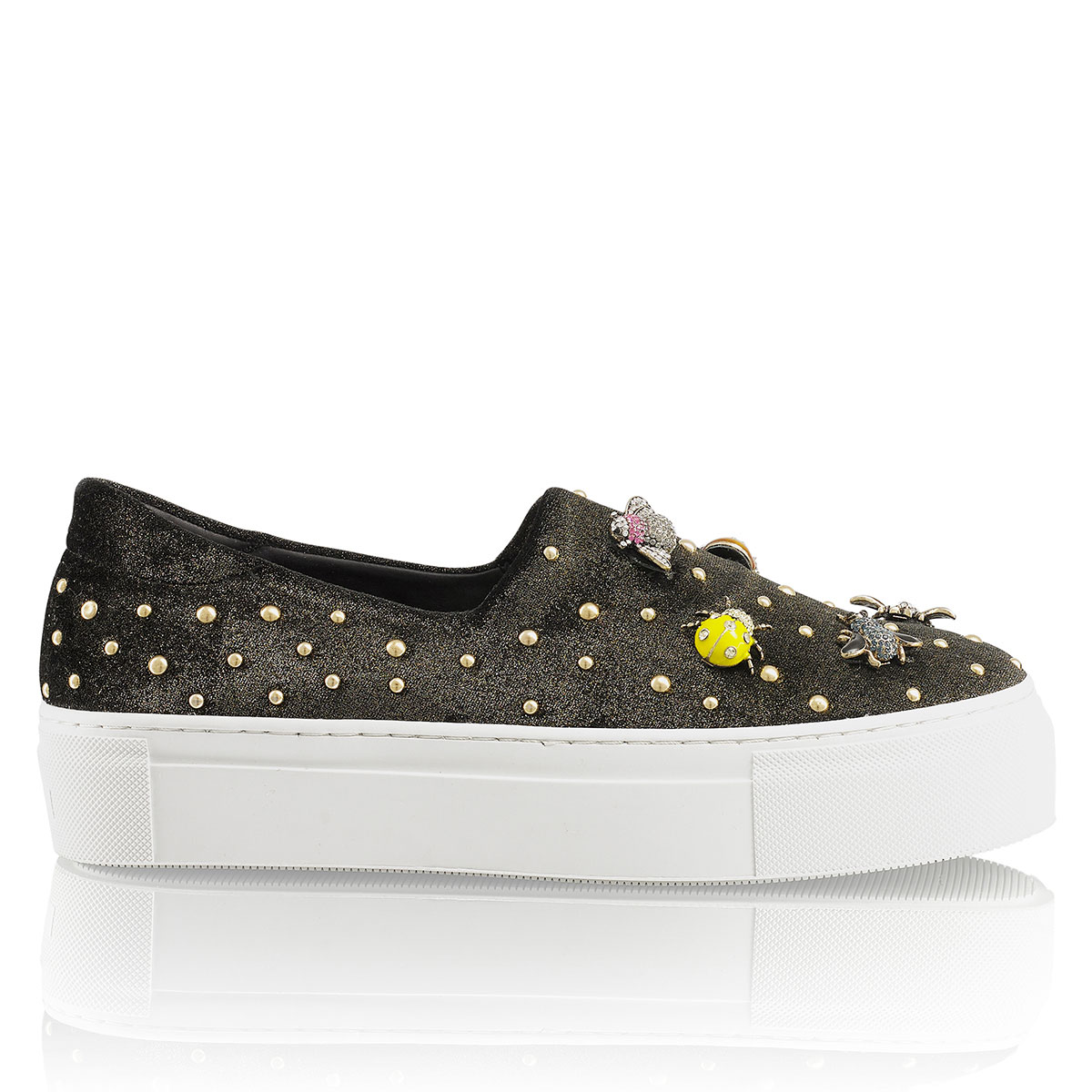 Russell & Bromley BUZZ FEED Bug Trim Flatform Sneaker