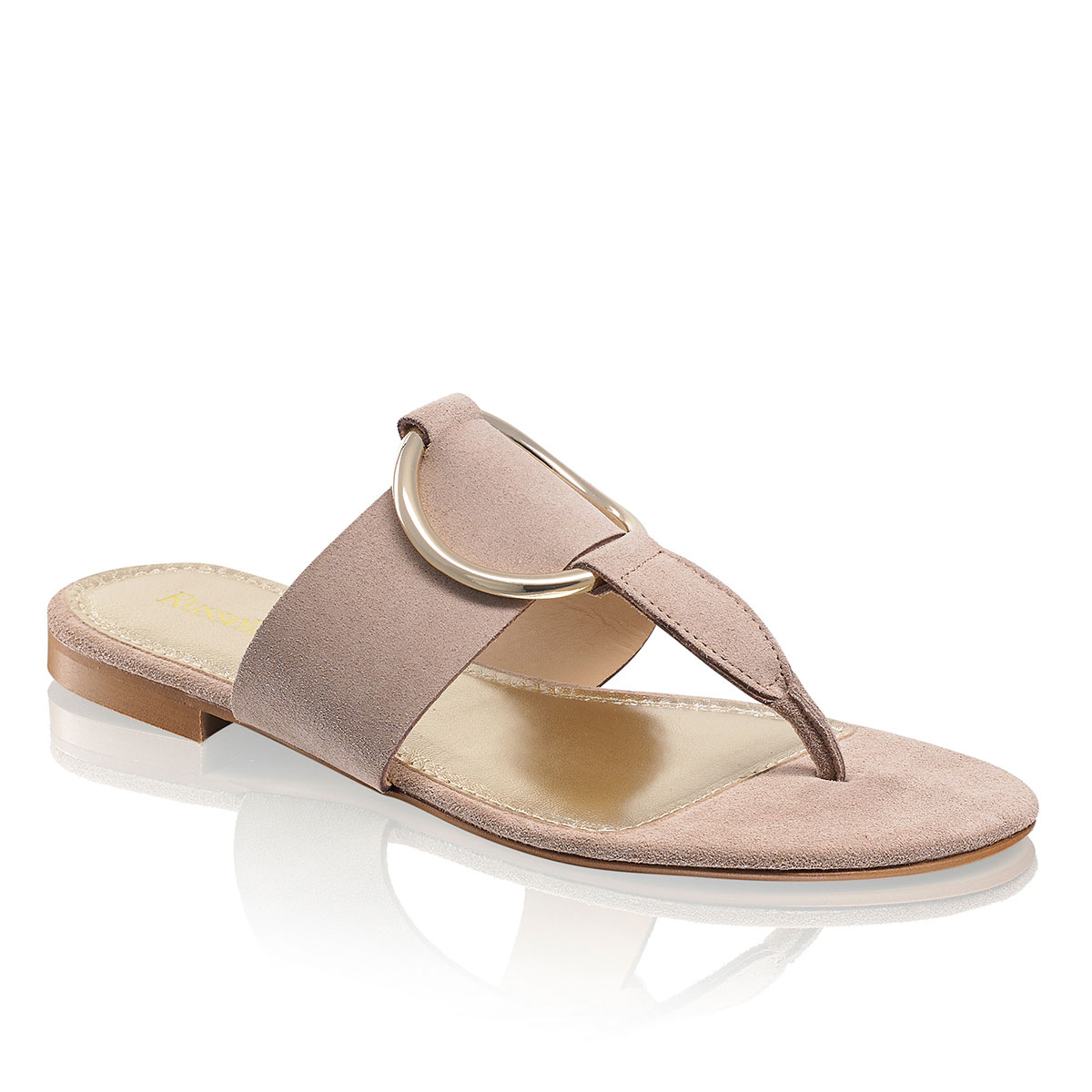 Russell & Bromley FLAT TRICK Ring Trim Flat Sandal