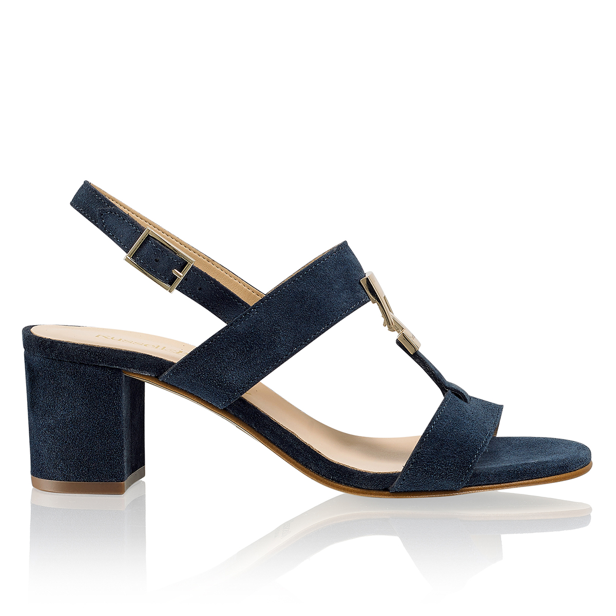Russell & Bromley TROVE Block Heel Trim Sandal