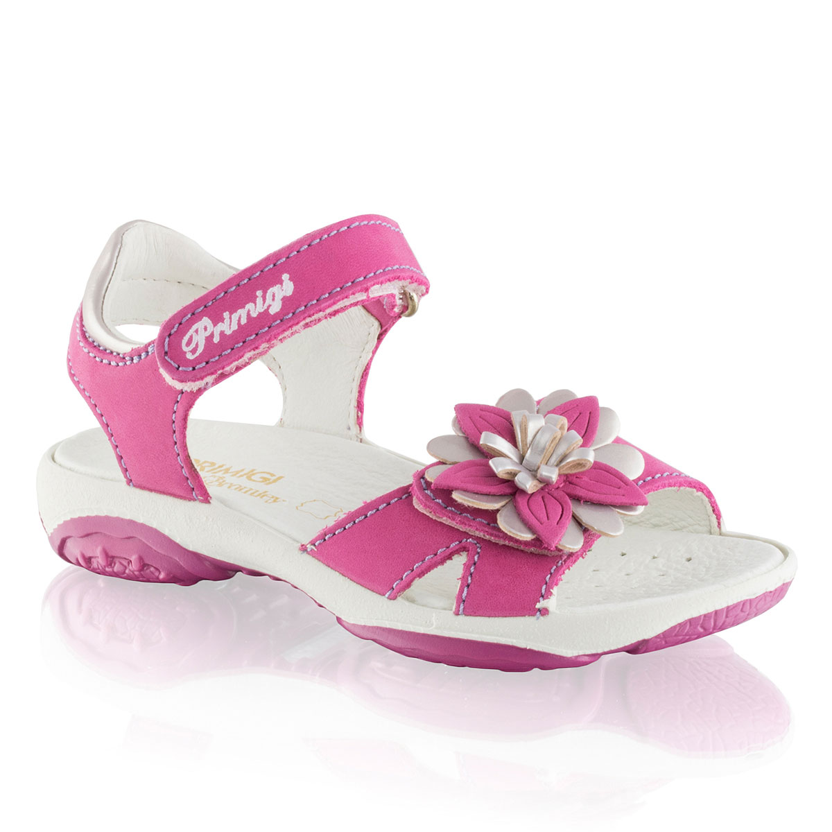 Russell & Bromley PR.FLOWER Floral Trim Velcro Sandal