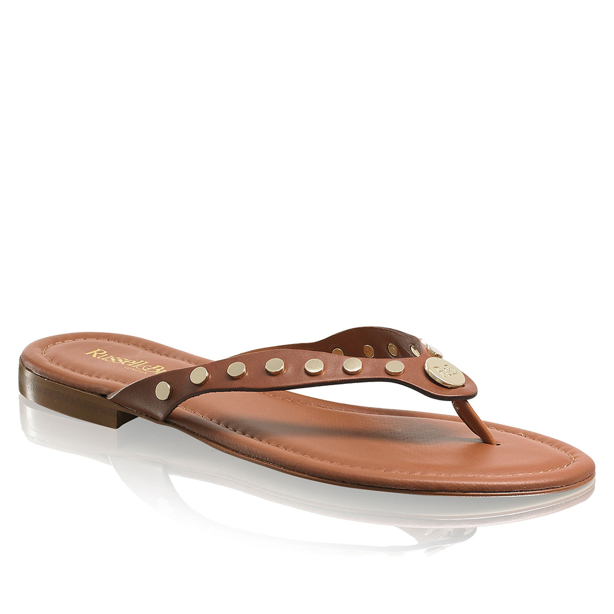 Russell & Bromley DIME Studded Toe Post Sandal