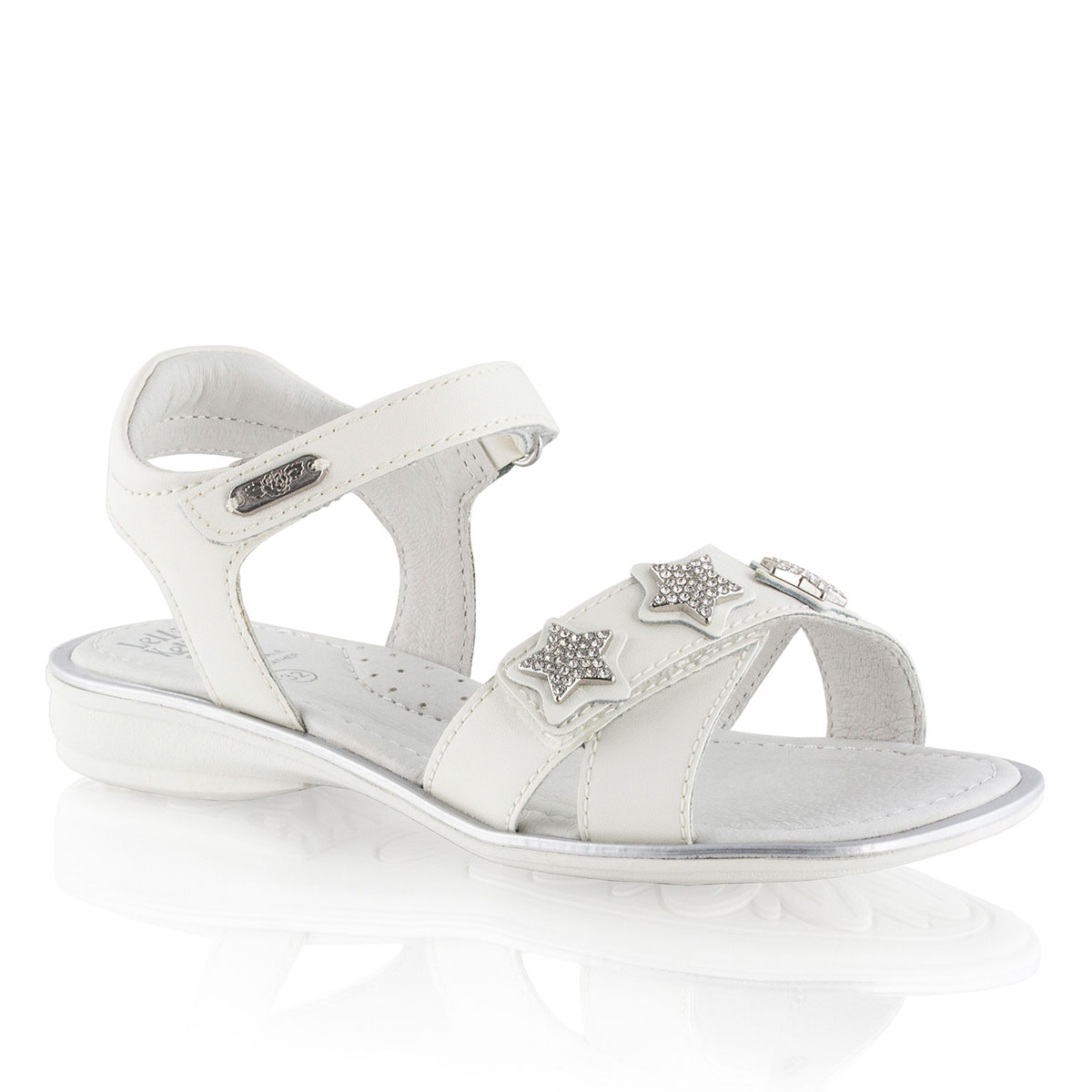 Russell & Bromley LK REBECCA Petal Trim Velcro Sandal