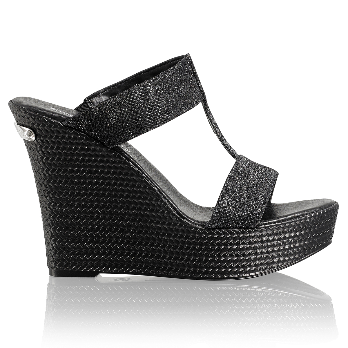 Russell & Bromley PUKKA UP Glitter Wedge
