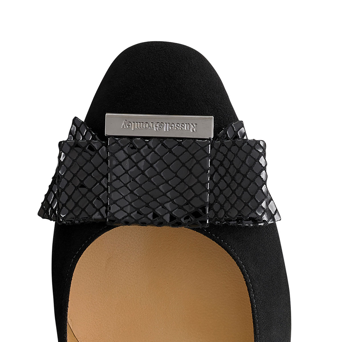 Russell & Bromley BOWLINE Mid Heel Bow Court