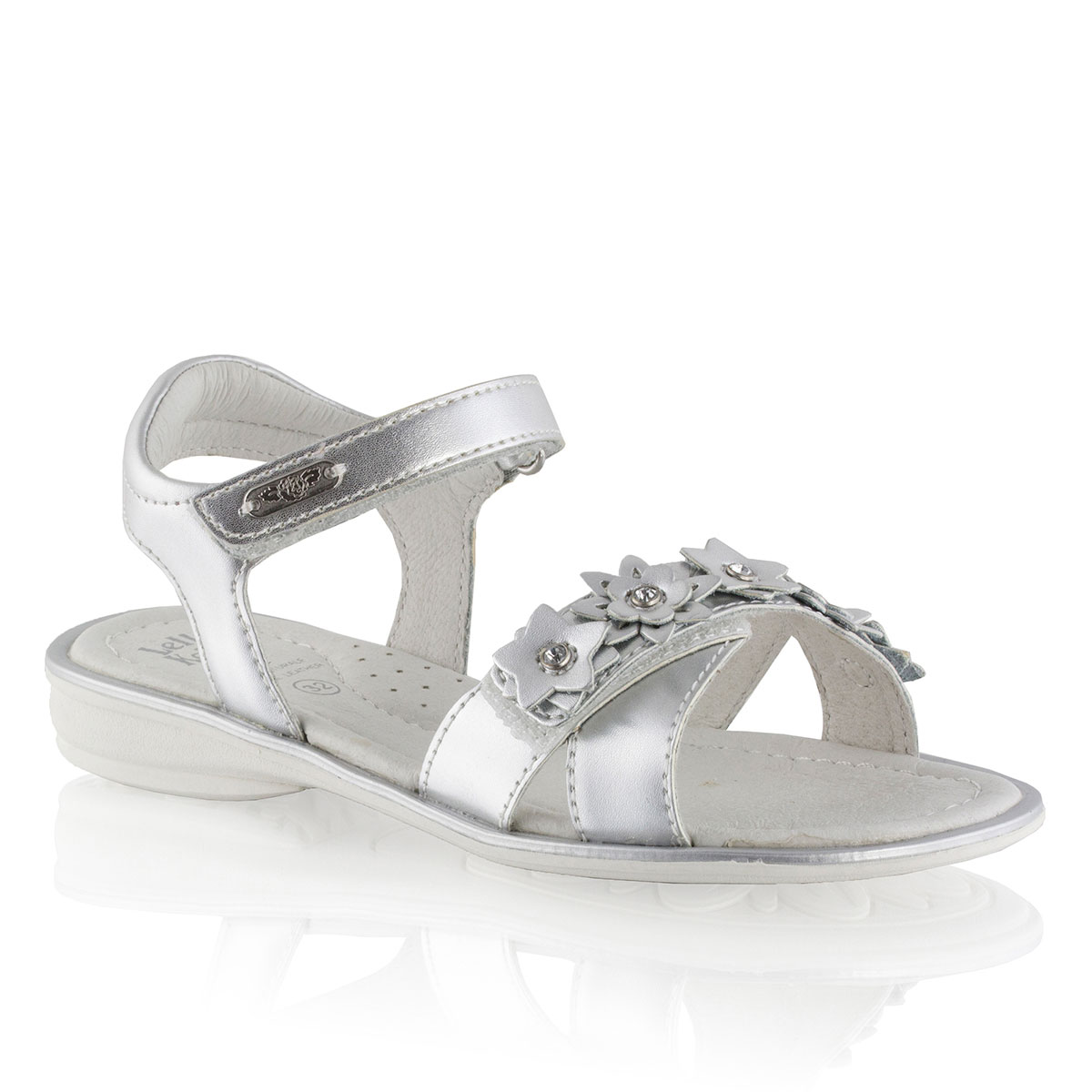 Russell & Bromley LKLUCILLIA Floral Trim Velcro Sandal