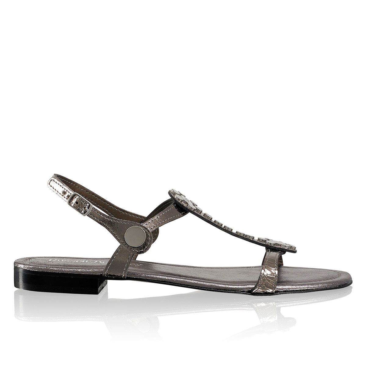 Russell & Bromley NIKEL Stud Trim Sandal