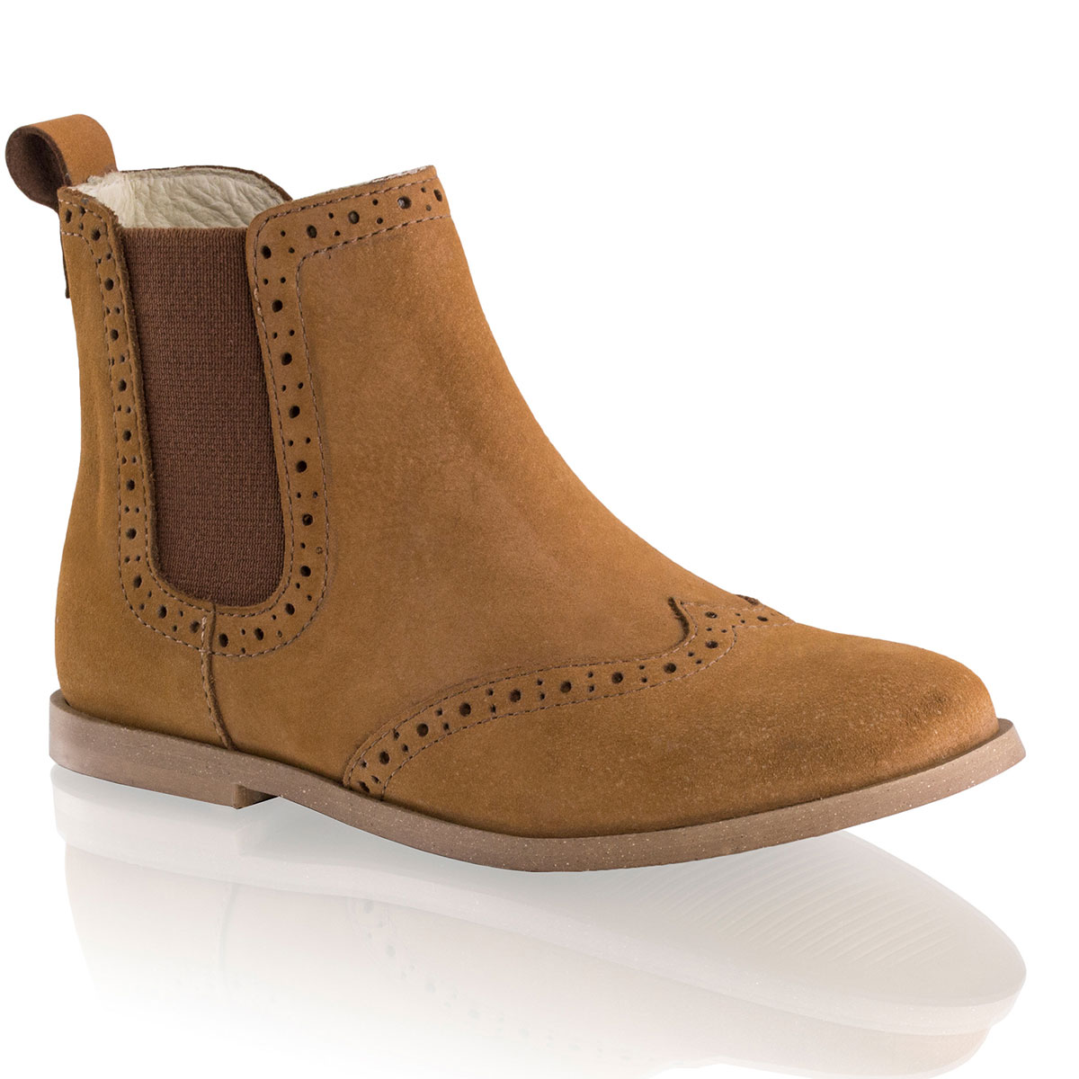 Russell & Bromley WINGTIP Zip Brogue Chelsea Boot