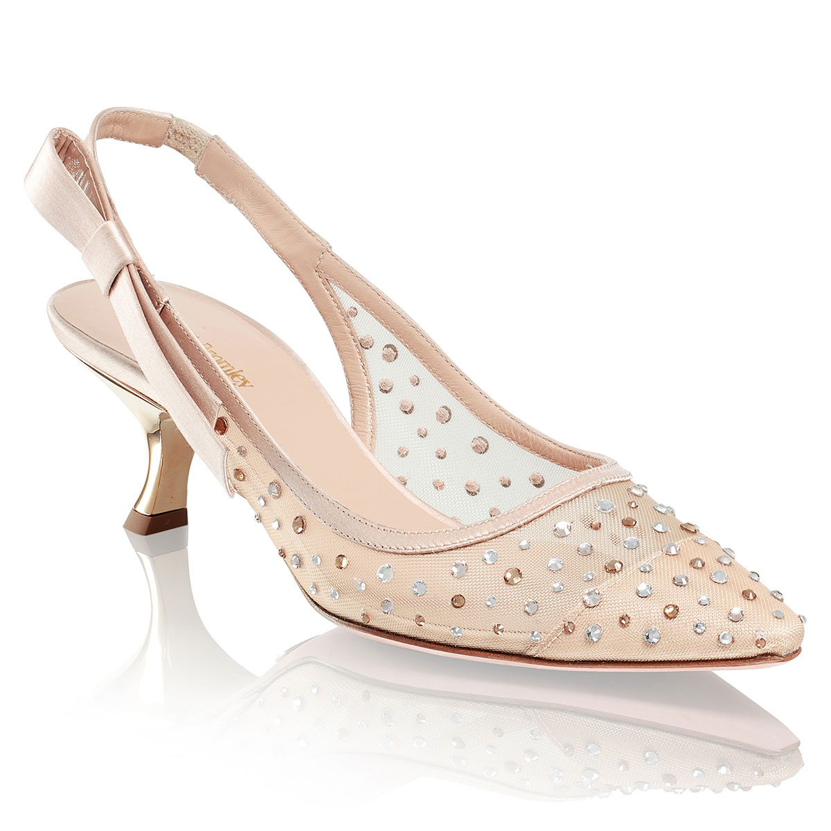 Russell & Bromley GLITTERATI Jewel Covered Slingback