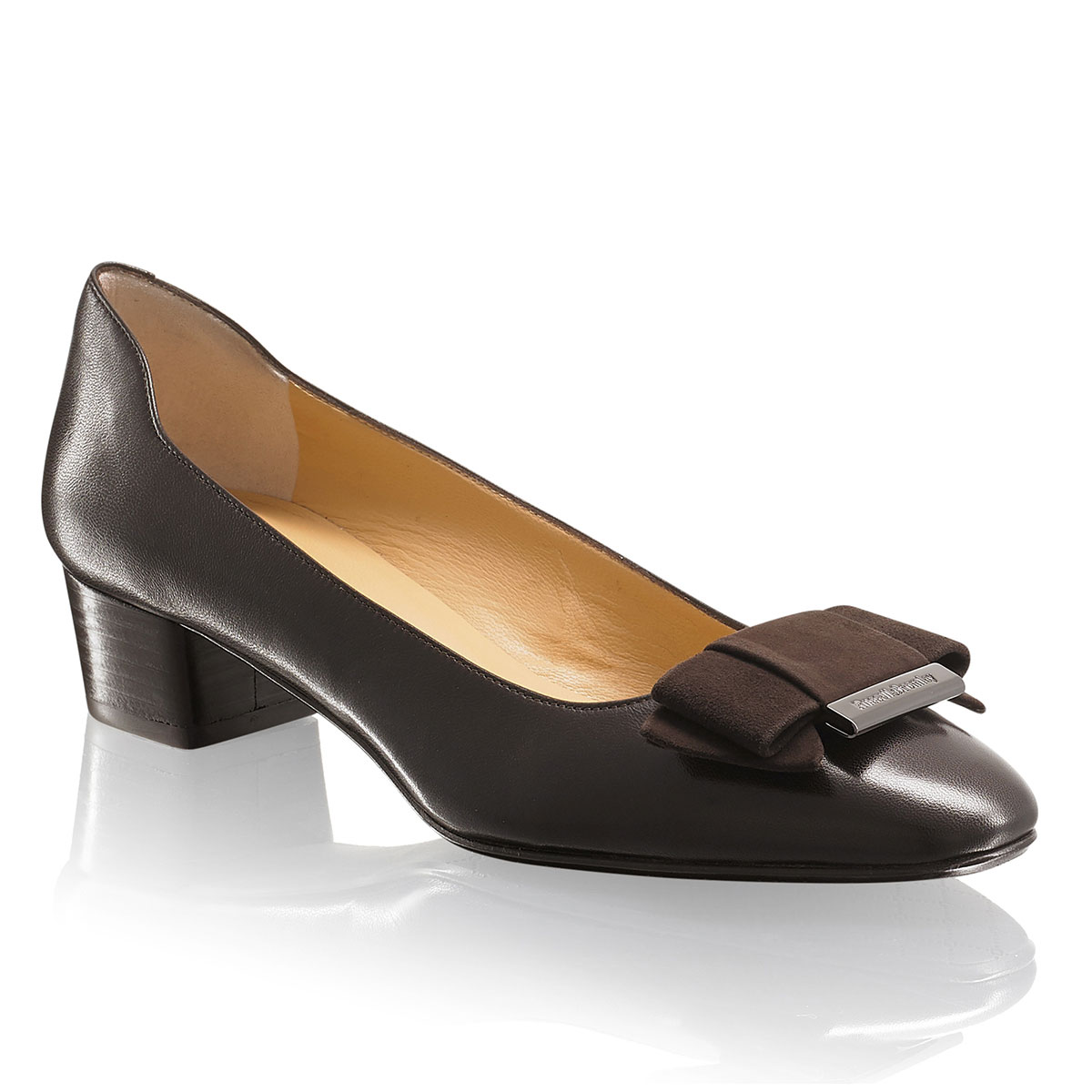 Russell & Bromley BOWLINE Mid Heel Bow Court