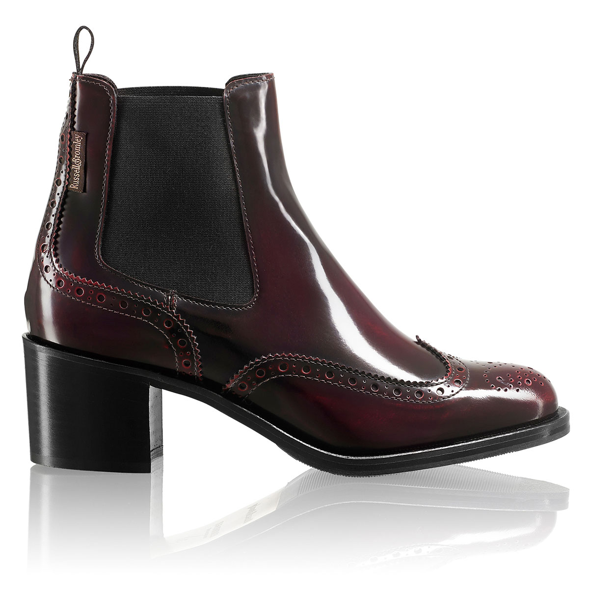 Russell & Bromley CAVENDISH Block Heel Chelsea Boot