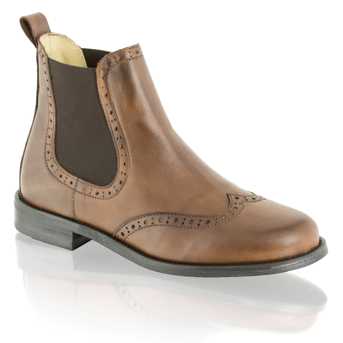 Russell & Bromley MORGAN Brogue Chelsea Boot