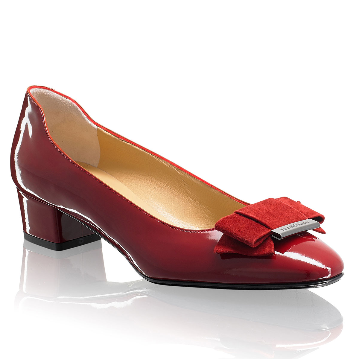 Russell & Bromley BOWLINE Mid Heel Bow Court