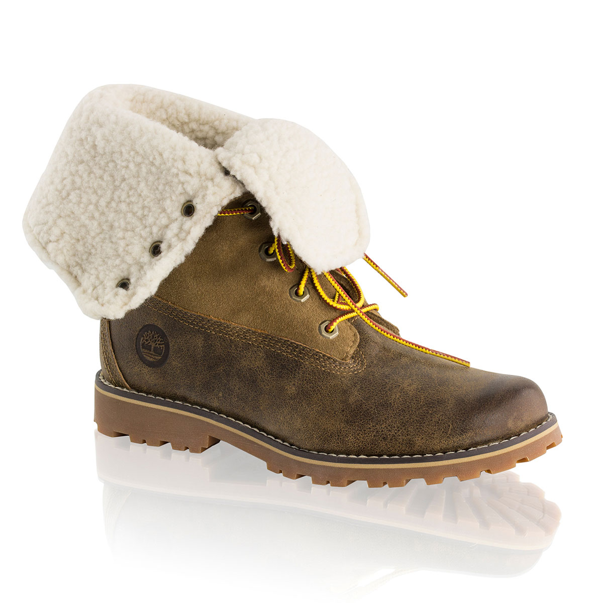 Russell & Bromley AUTHENTICS Faux Shearling Lace Boot