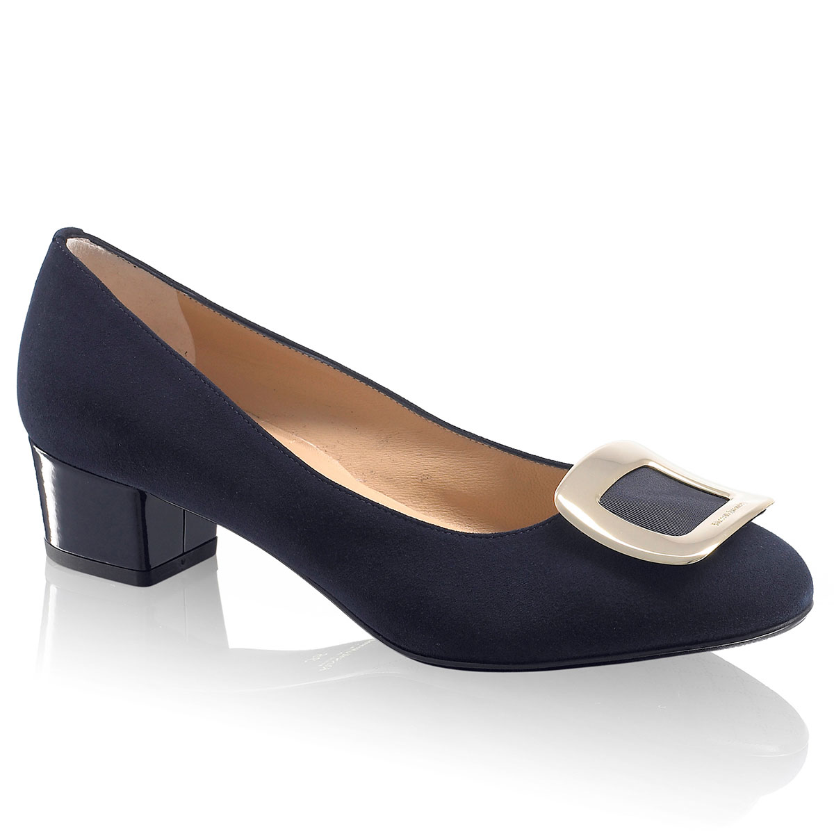 Russell & Bromley FRAME WORK Mid Heel Trim Court