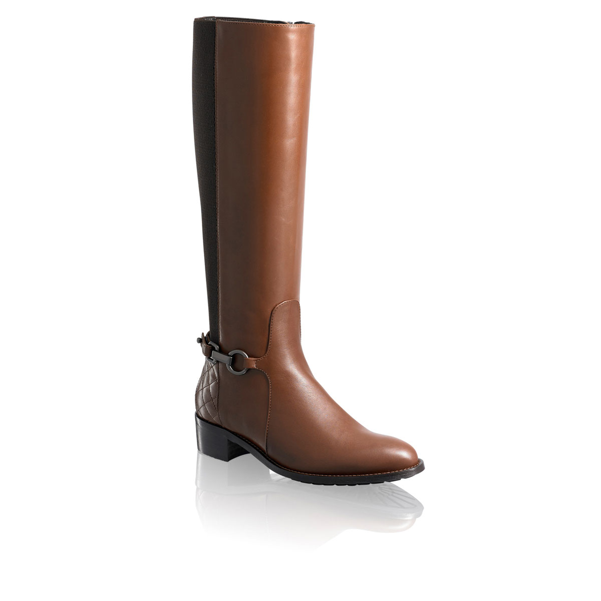 Russell & Bromley ORACLE DRY Quilt Heel Riding Boot