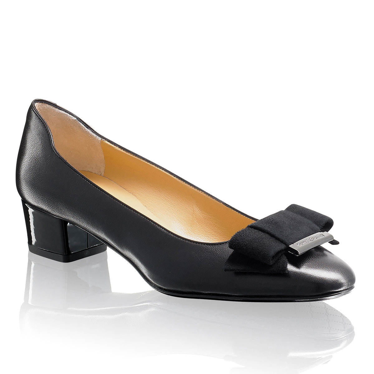 Russell & Bromley BOWLINE Mid Heel Bow Court
