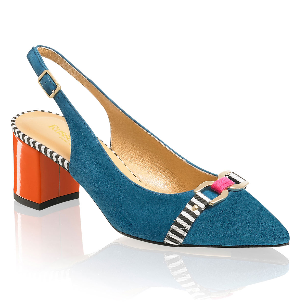 Russell & Bromley LINK UP Snaffle Trim Slingback