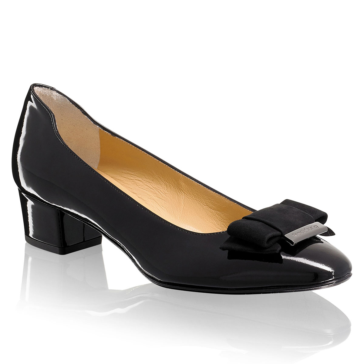 Russell & Bromley BOWLINE Mid Heel Bow Court