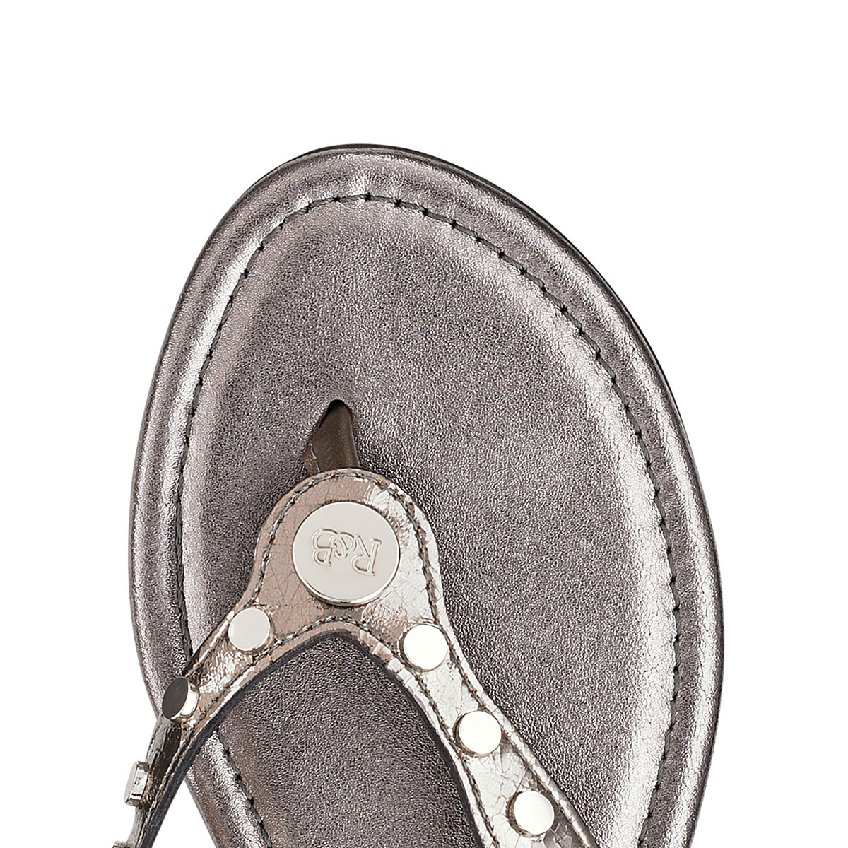 Russell & Bromley DIME Studded Toe Post Sandal