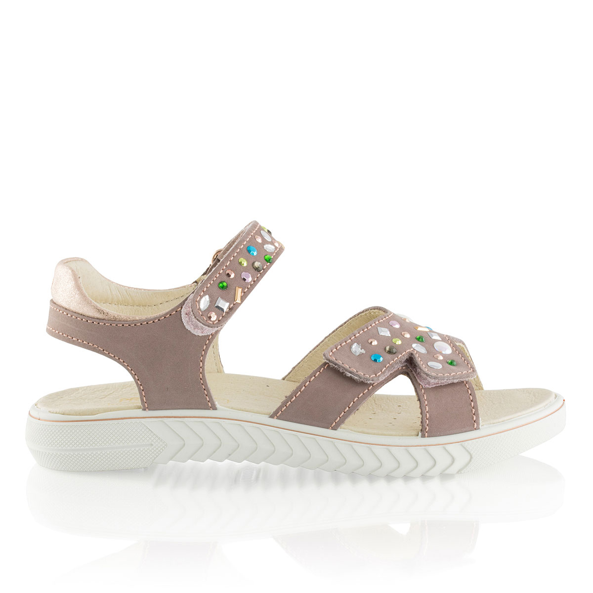 Russell & Bromley PR.JEWEL Embellished Velcro Sandal